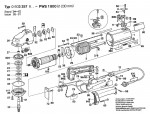 Bosch 0 603 257 803 Pws 1800 Angle Grinder 220 V / Eu Spare Parts